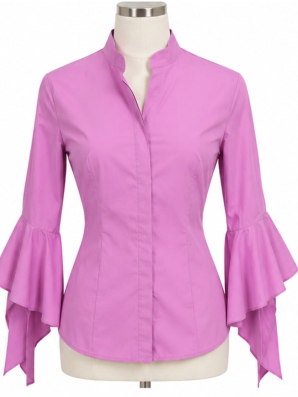Carolina Herrera Blouse — Dramatic Bell Sleeve Statement Top